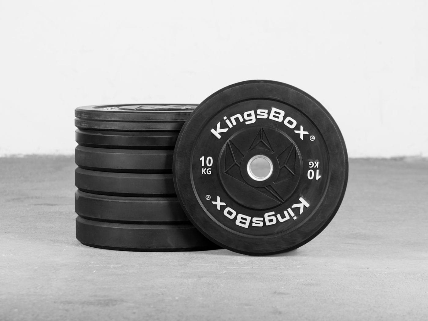 Royal black bumper plate set - 100 kg