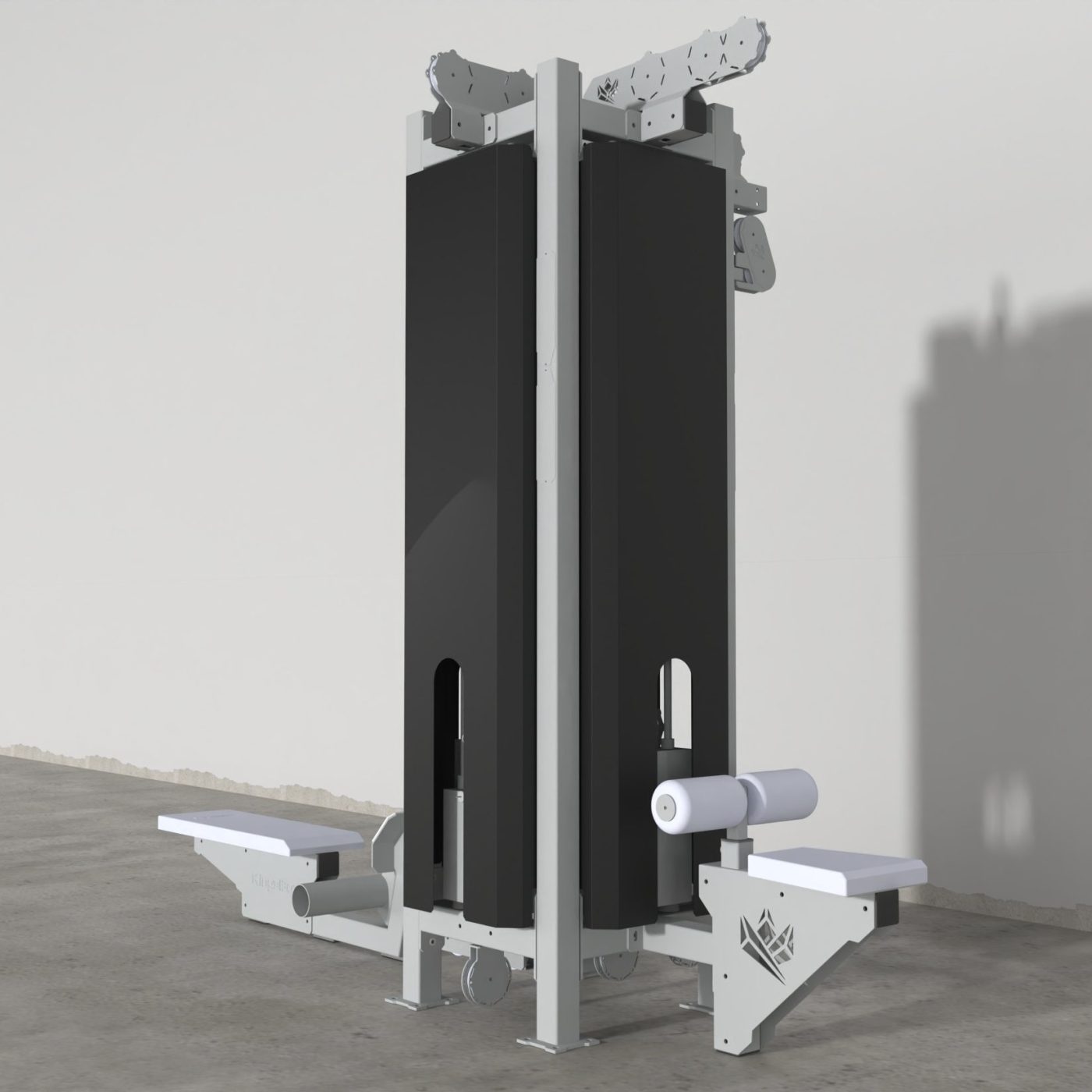 Pulley tower safety plate