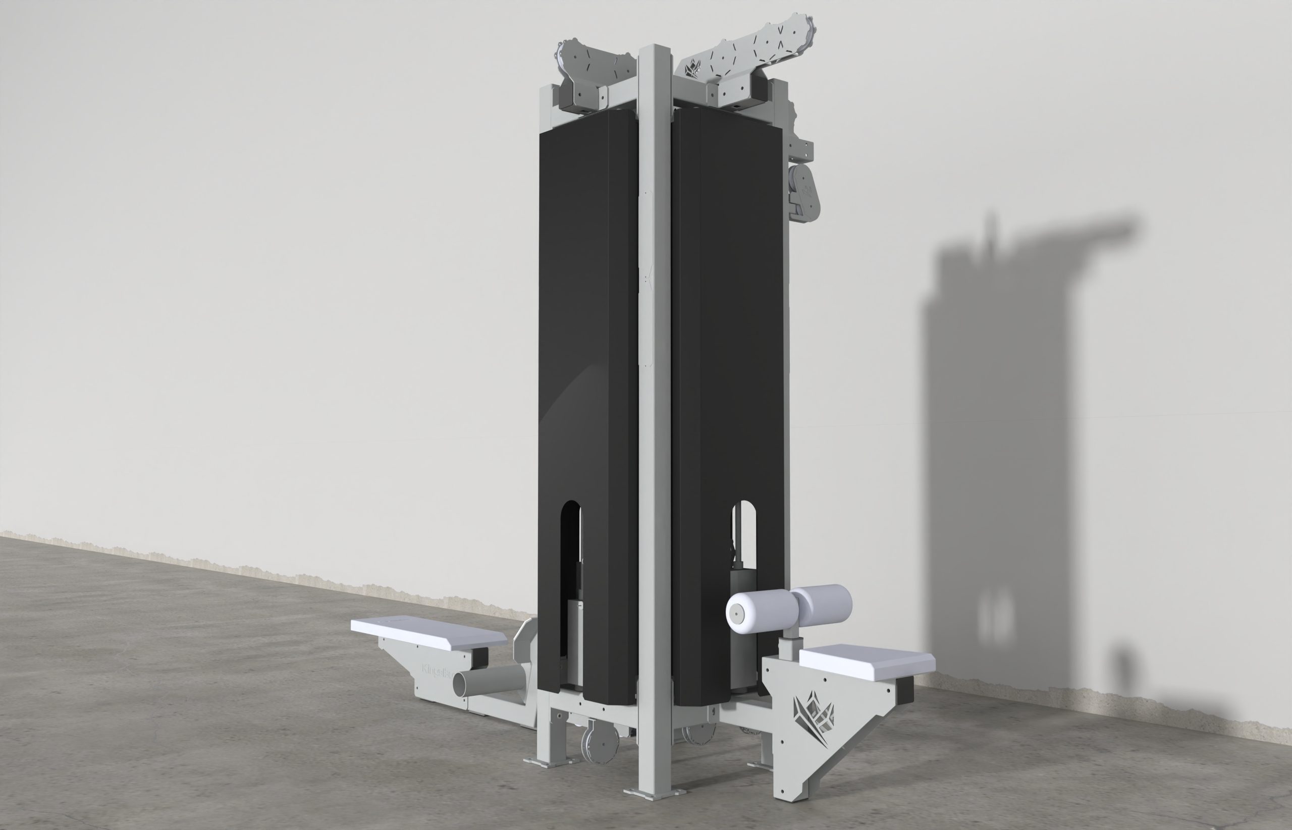 Pulley tower safety plate