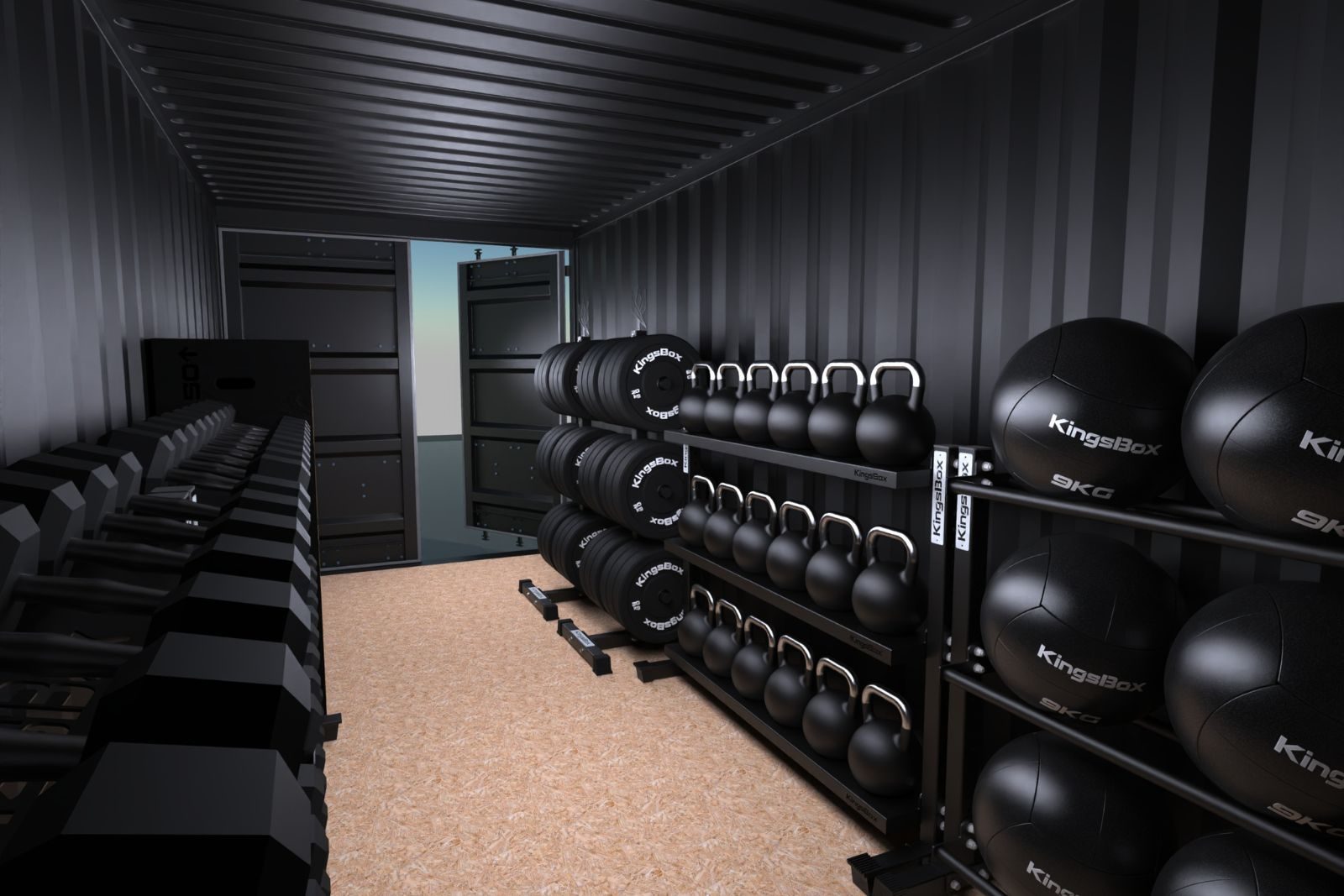 Kingsbox gym in storage container for 12 persons - Image 2
