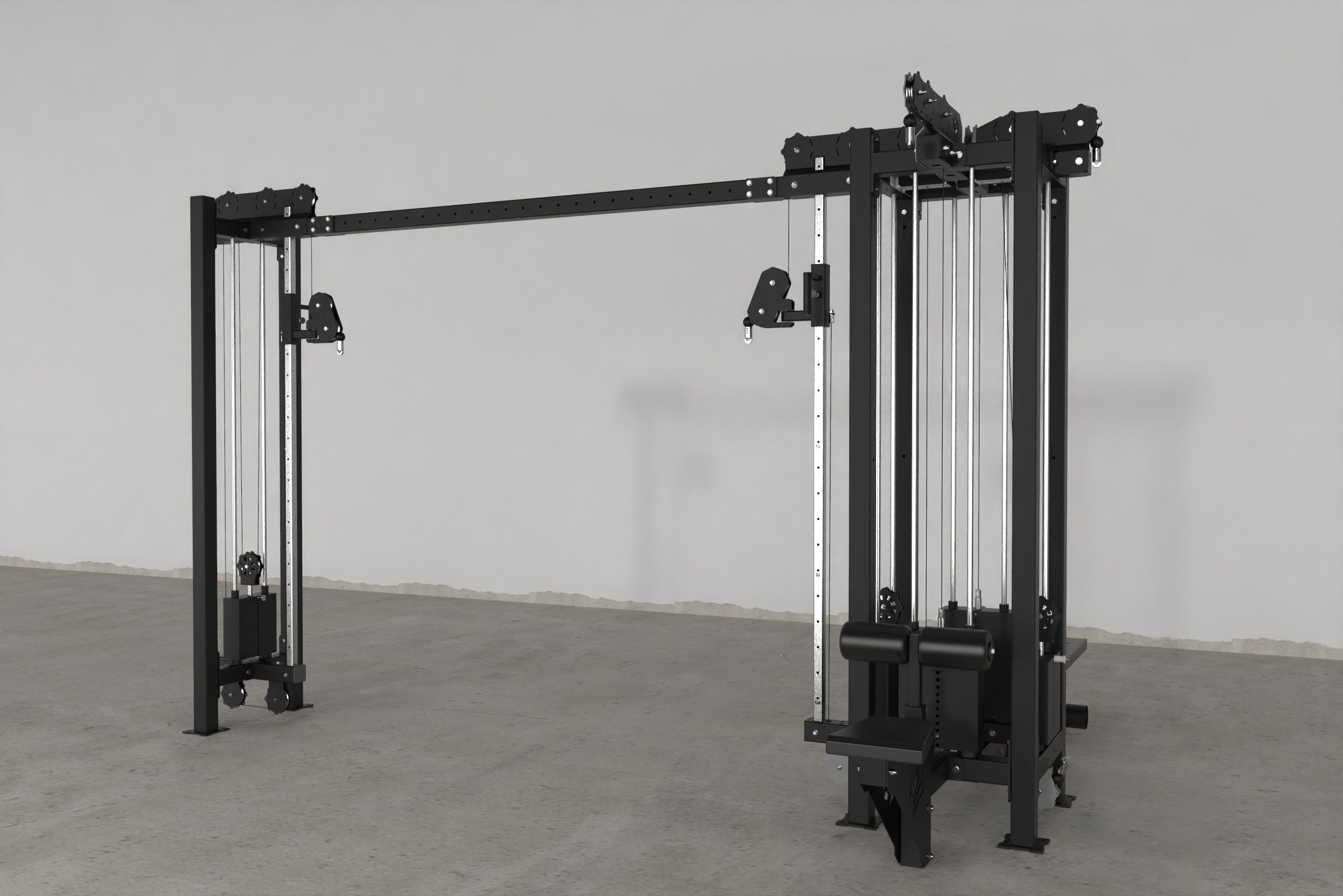 Mighty pulley tower cable crossover