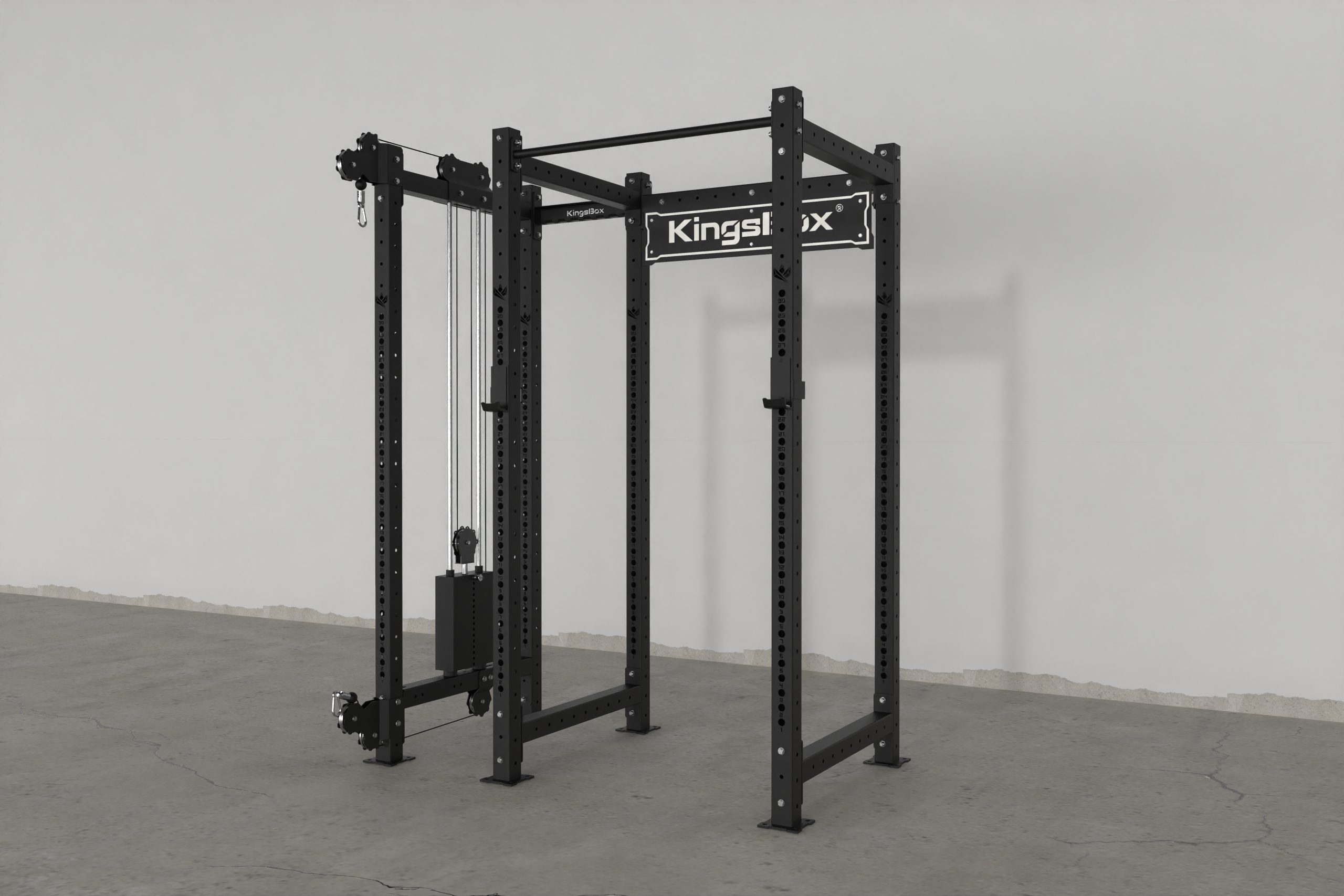 Mighty power rack cx-35 with side pulley