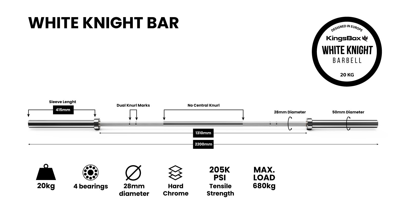 White knight bar - Image 2