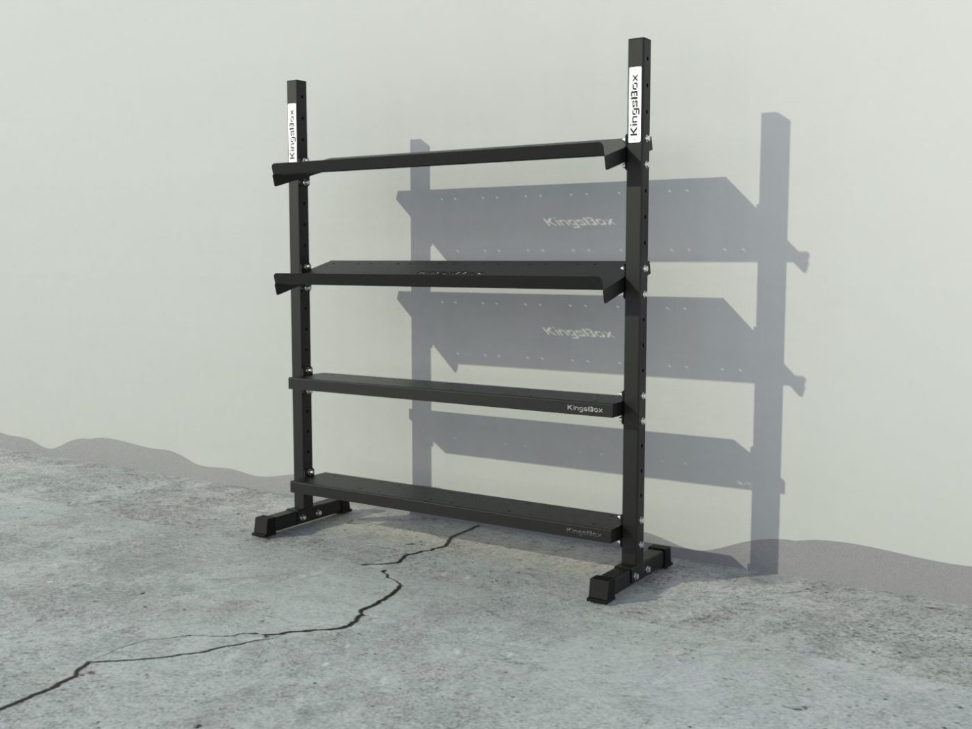 Kingsbox 4 shelf storage rack